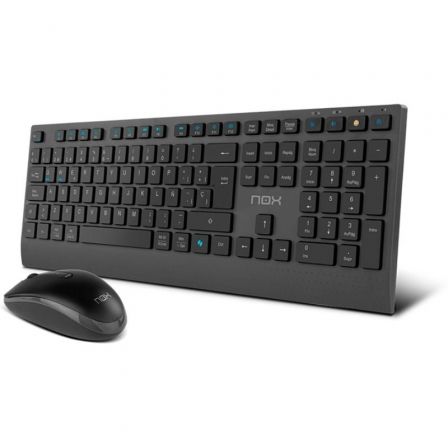 Nox Lite Duo Teclado y Ratón Inalámbricos Negro, Layout Español, Bluetooth/2.4GHz Nox Lite Duo Teclado y Ratón Inalámbricos Negro, Layout Español, Bluetooth/2.4GHz